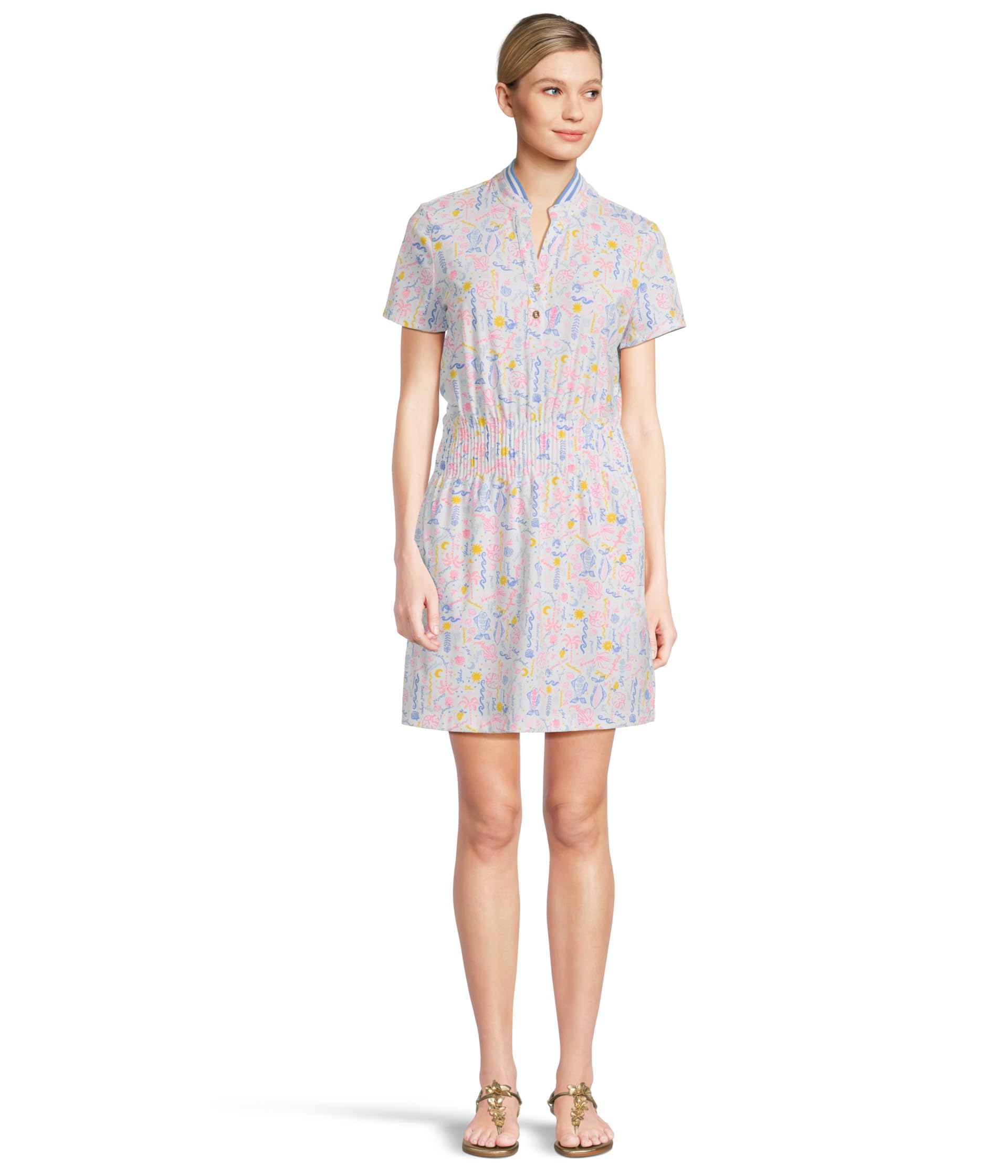 

Платье Lilly Pulitzer Love Active Dress Upf 50+, Multi Summer Serenade
