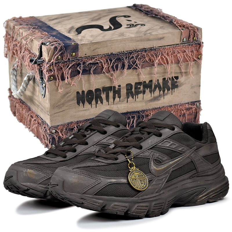 

Инициатор устойчивые к истиранию низкие кроссовки для мужчин Nike, коричневый-gift box 4