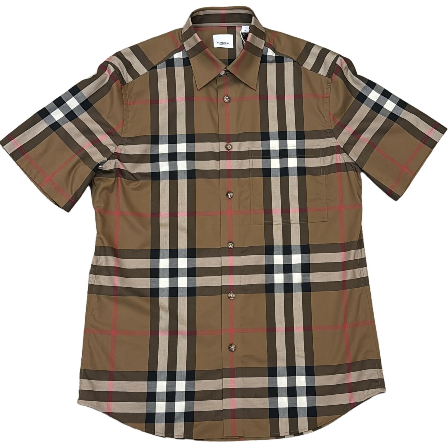 

Рубашка мужская коричневая Burberry, коричневый