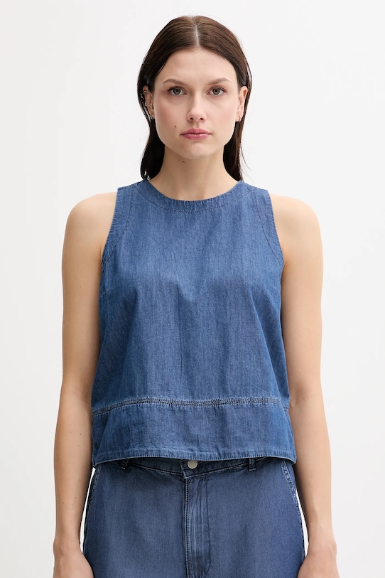 

Хлопковая блузка United Colors Of Benetton, синий