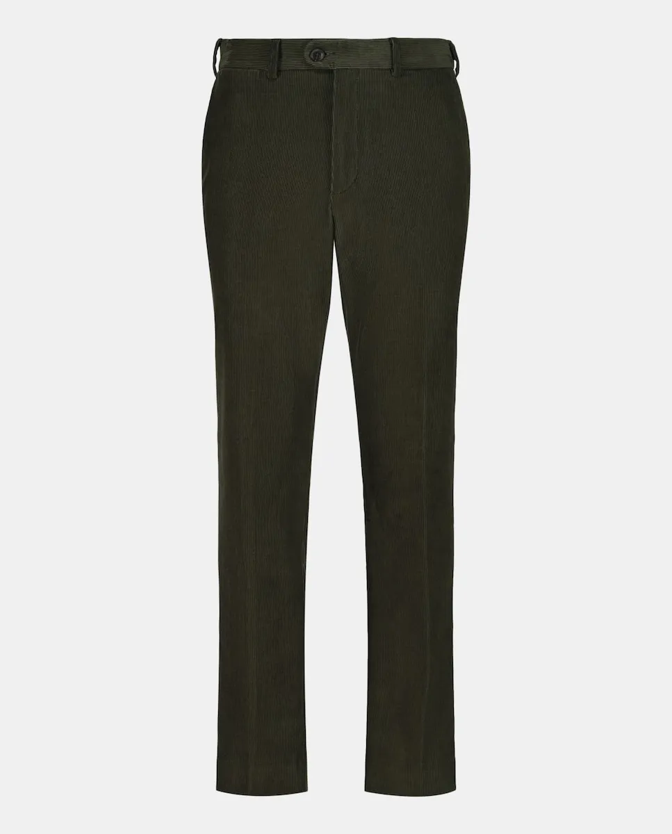 

Мужские вельветовые брюки прямого кроя Emidio Tucci, хаки