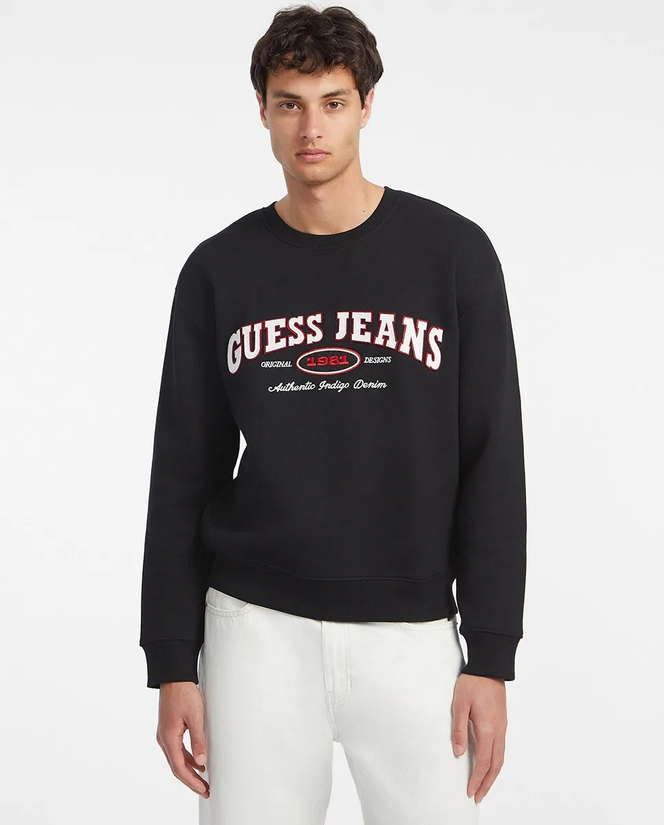 

Толстовка с капюшоном Guess Jeans, черный