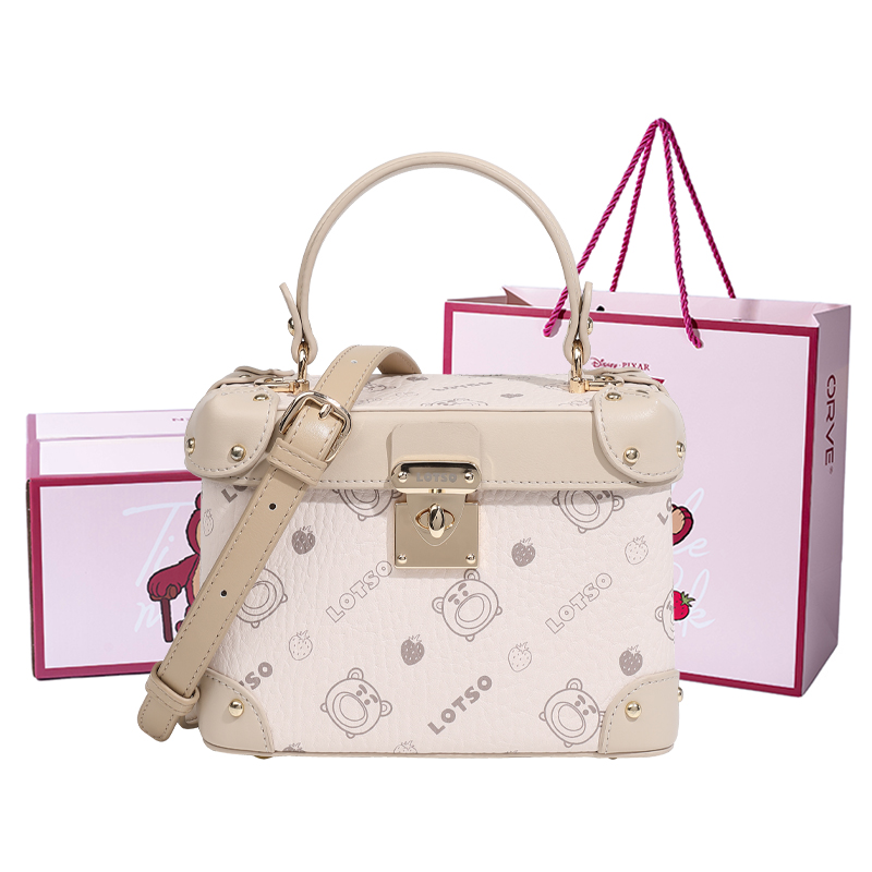 

Disney Сумка через плечо из ПВХ серии "Клубничный мишка", Ecru[Lotso Box+Shopping Bag]