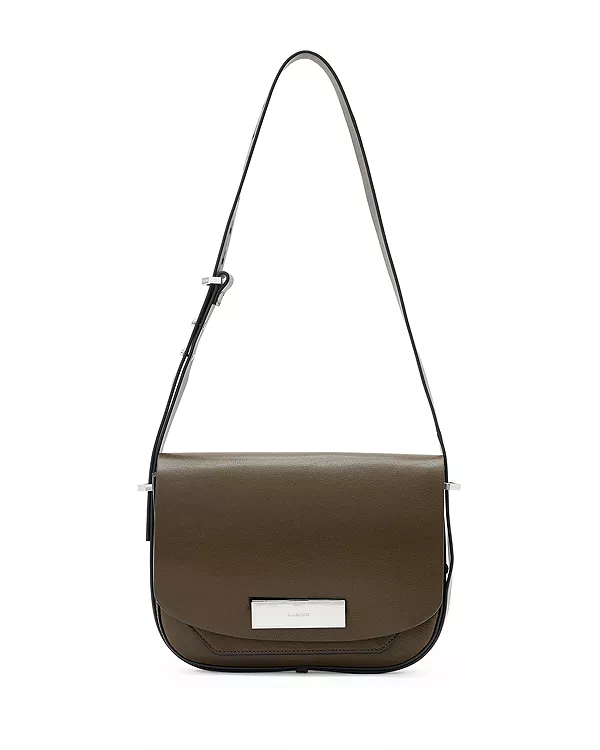 

Кожаная сумка Этта Allsaints, коричневый