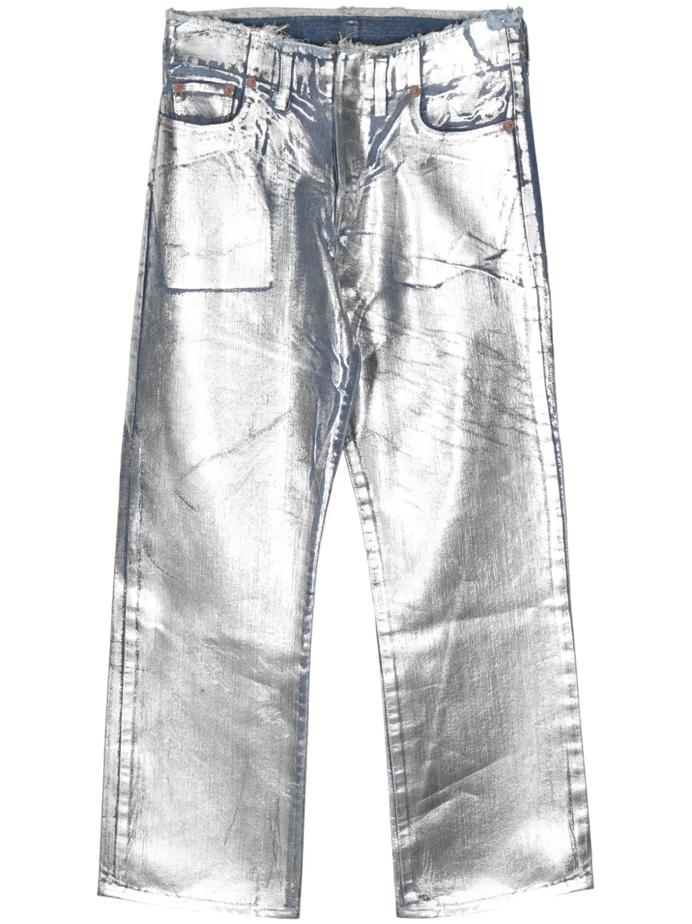 

Джинсы Silver с эффектом металлик Doublet, серебяный
