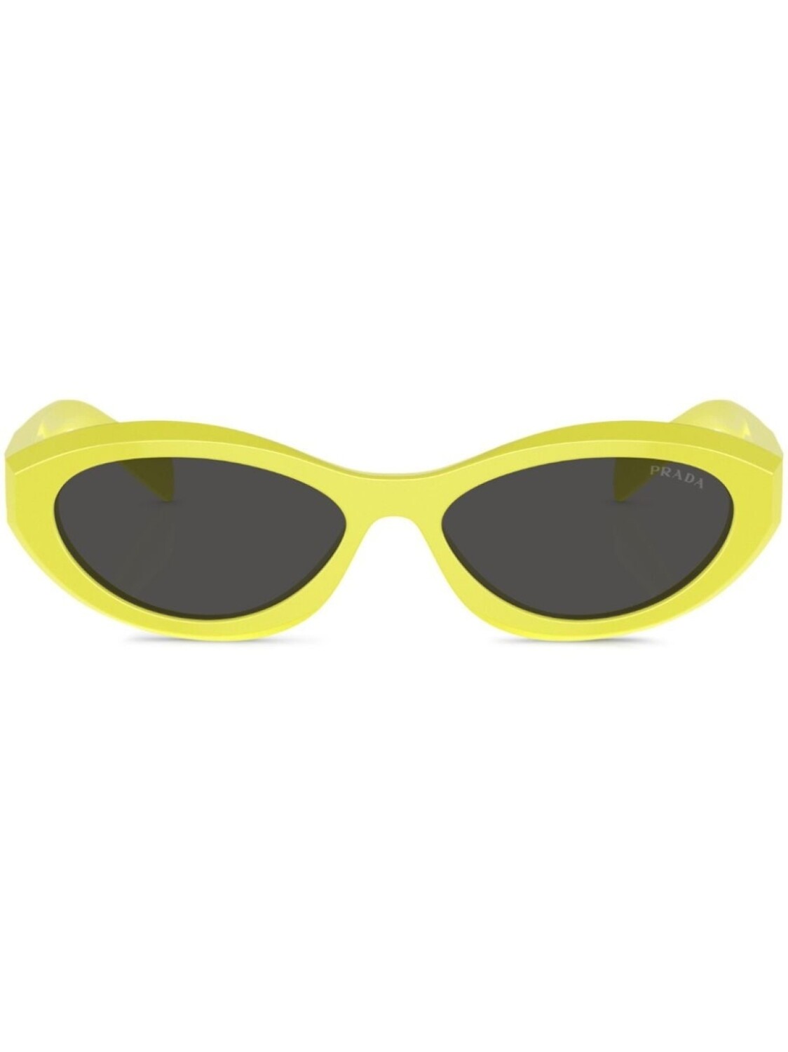 

Prada Eyewear солнцезащитные очки в овальной оправе, коричневый