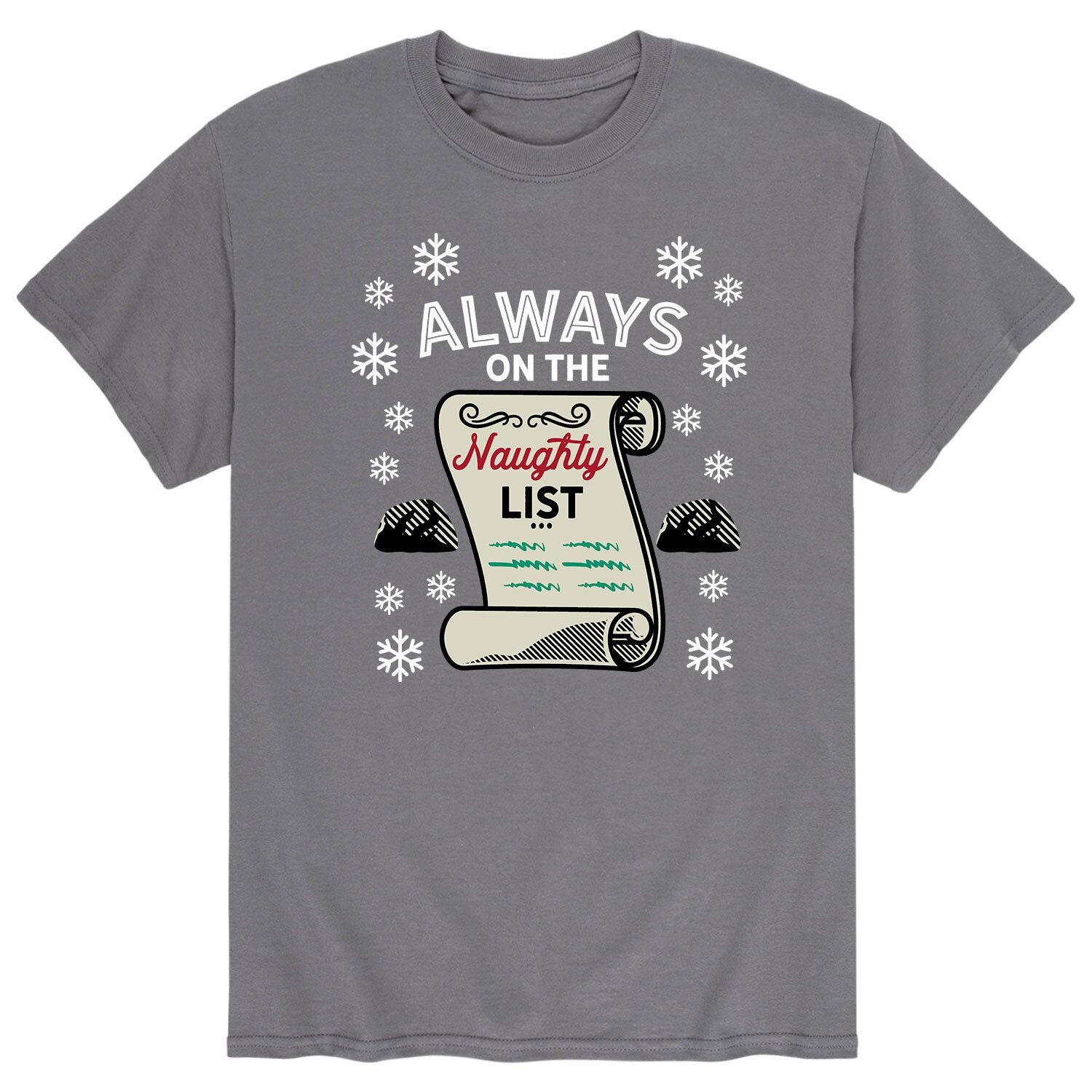 

Мужская футболка с рисунком The Naughty List Licensed Character