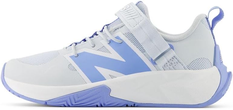 Детские кроссовки New Balance FuelCell Play V1 с застежкой-липучкой, белый/синий — фото 2