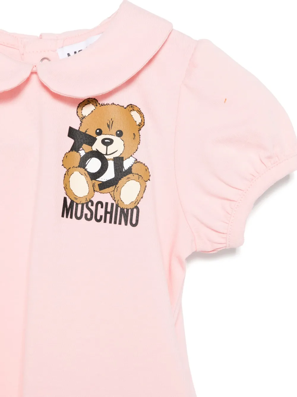 Комплект из рубашки и платья с узором Teddy Bear Moschino Kids, синий — фото 3