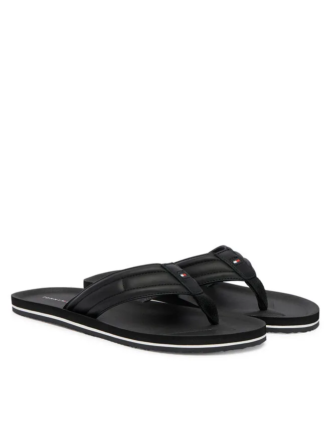 Tommy Hilfiger Пляжные сандалии Hilfiger с мягкой подкладкой FM0FM05801, черные — фото 3