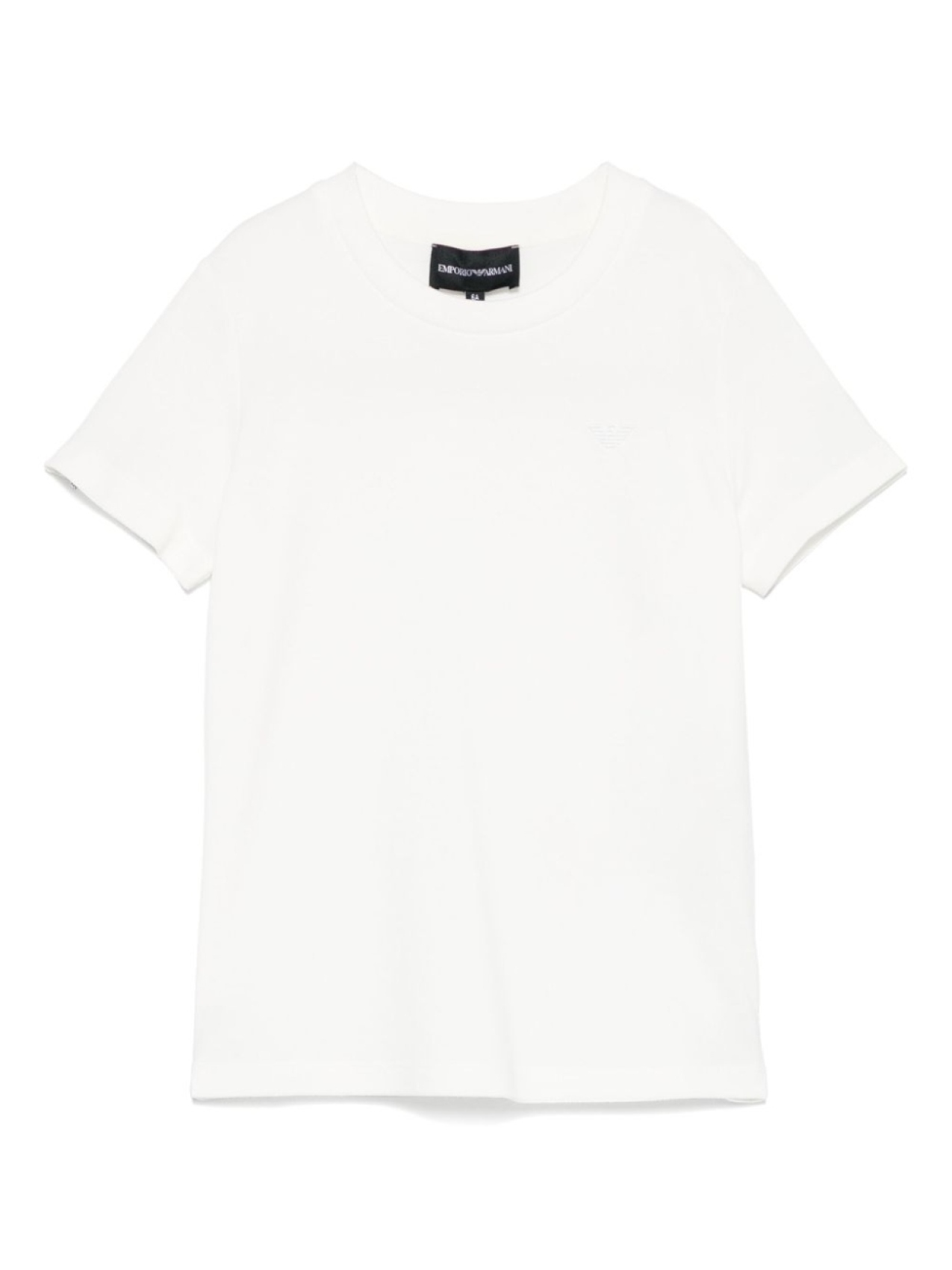 

Emporio Armani Kids футболка с вышитым логотипом, белый