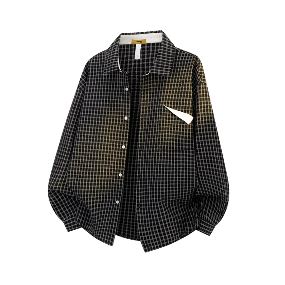 

Рубашка Unisex Lapel Moderate Jeep, черный