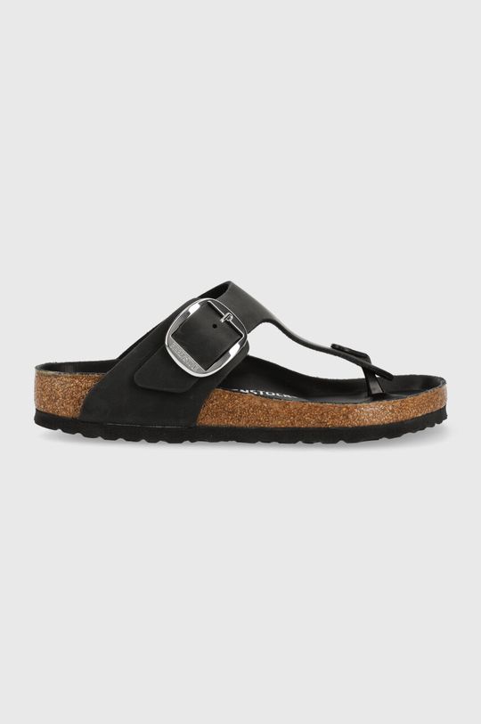 

Кожаные шлепанцы Gizeh с большой пряжкой Birkenstock, черный