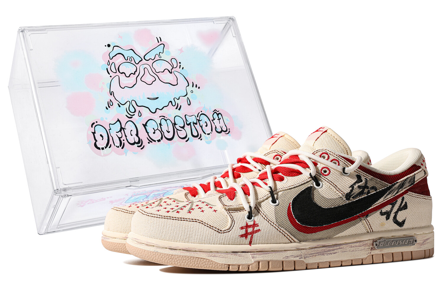 

Мужские кроссовки для скейтбординга Nike Dunk Low, молочный