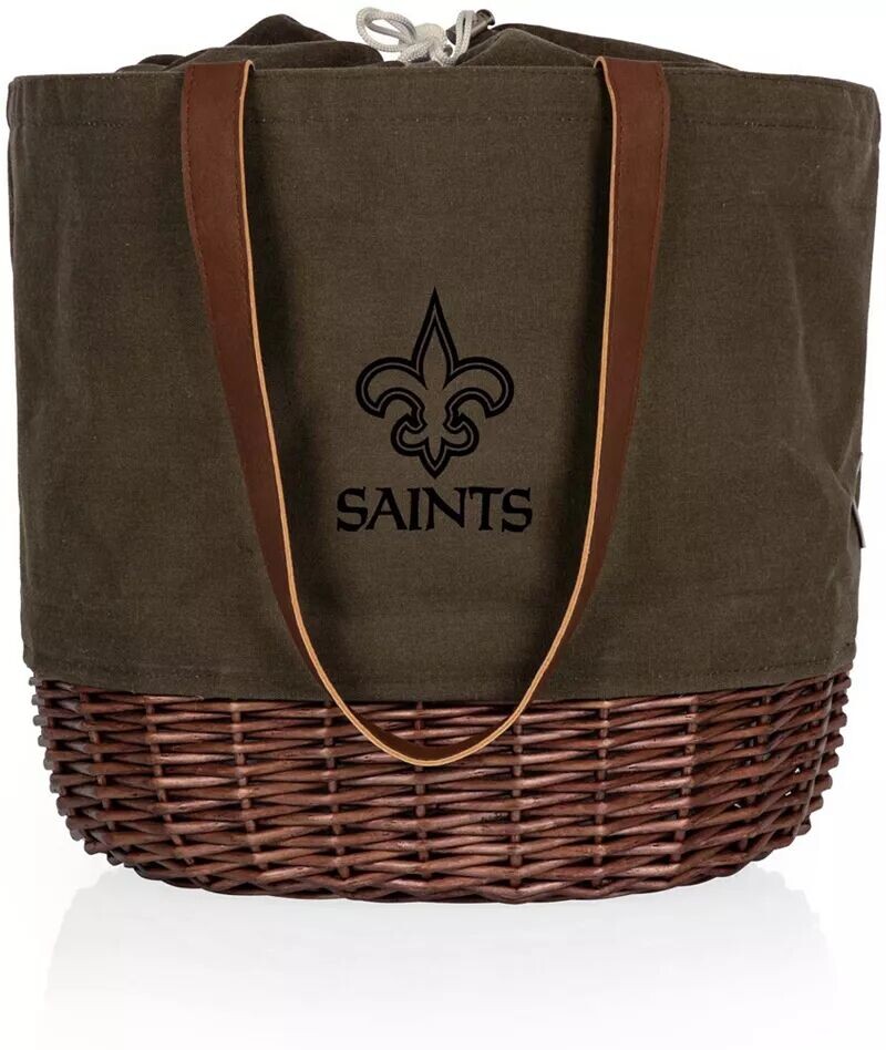 

Picnic Time New Orleans Saints Coronado Сумка-тоут Basket из ткани и вербы