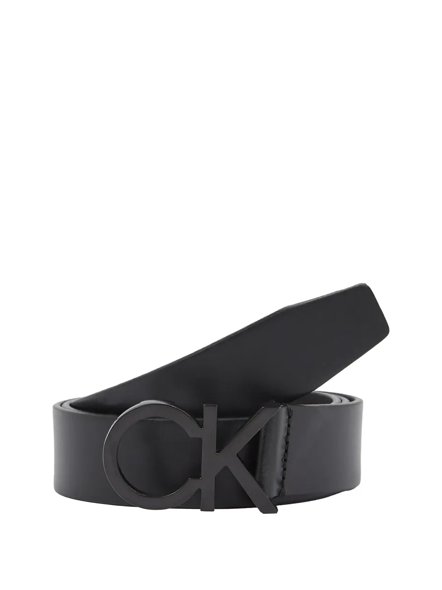 

Кожаный ремень Calvin Klein "CK BUCKLE BELT BLACK 35MM", черный