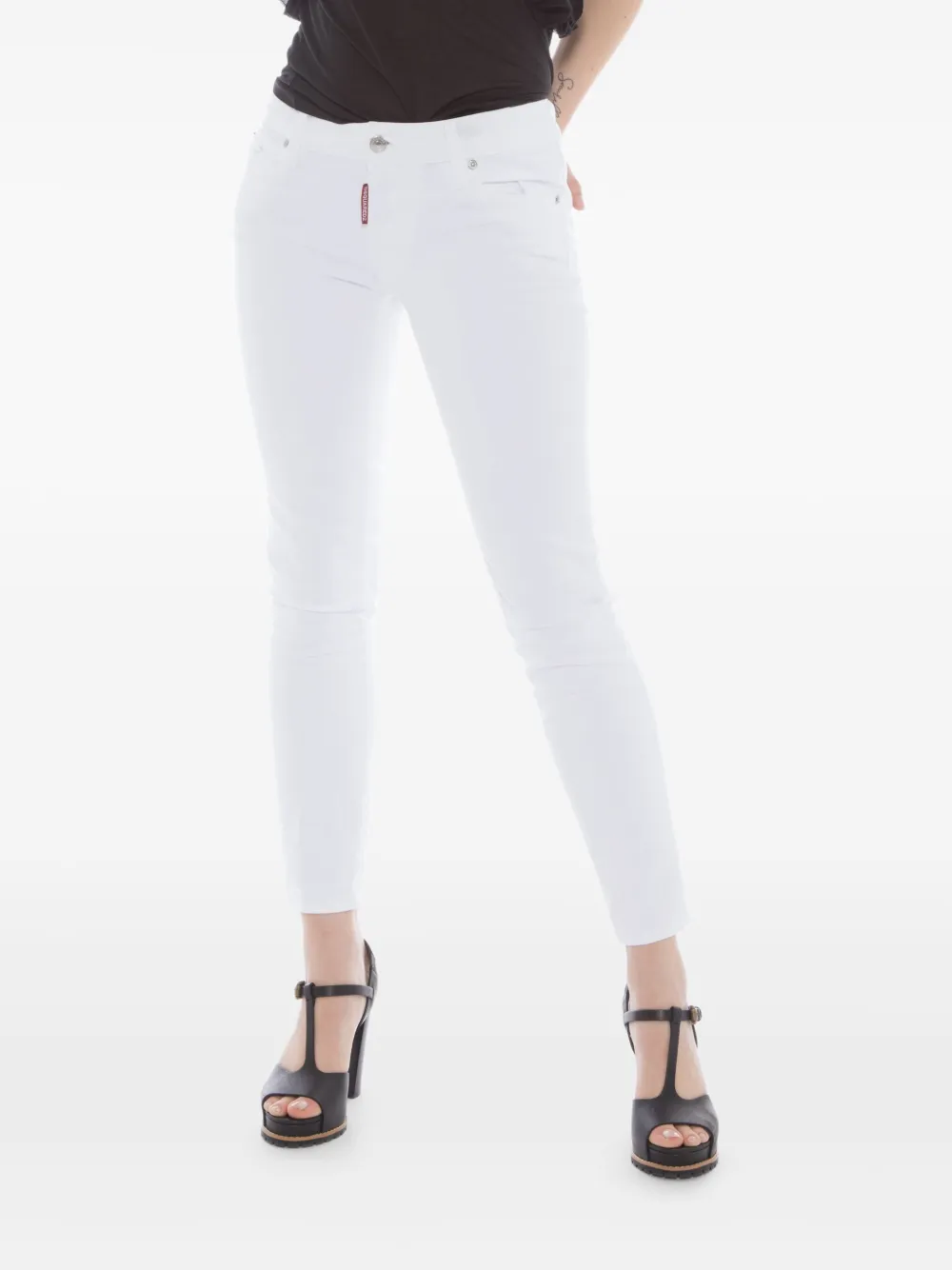 

Брюки из эластичного хлопка DSQUARED2, белый