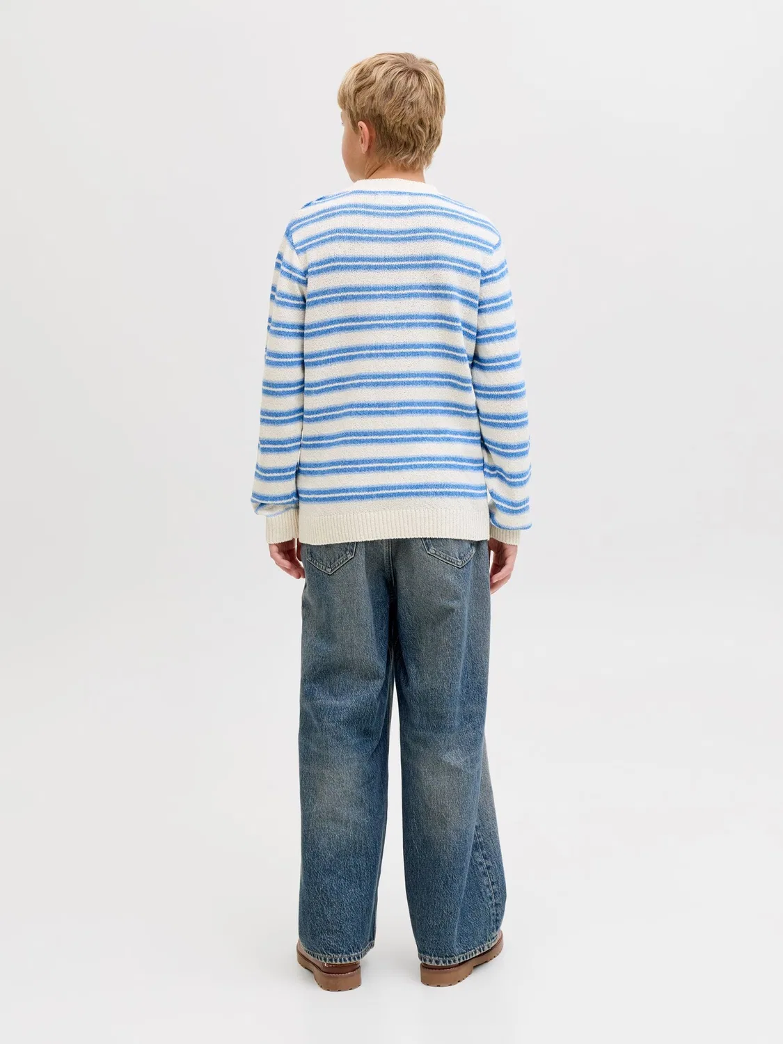 Свитер хлопковый JACK & JONES Junior, морская соль — фото 3