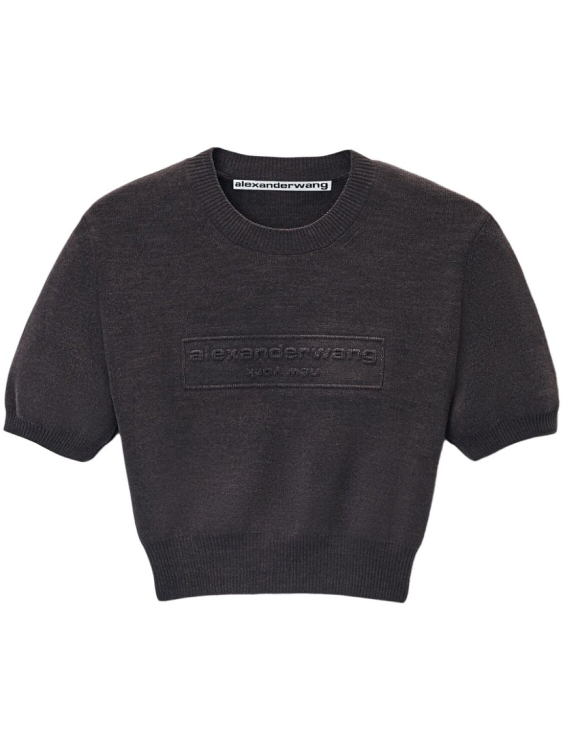 

Футболка с тисненым логотипом Alexander Wang, серый