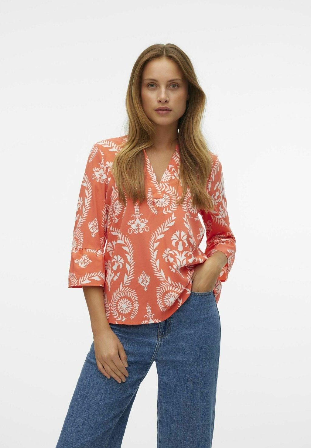 

Блуза ZERA Vero Moda, пестрый розовый