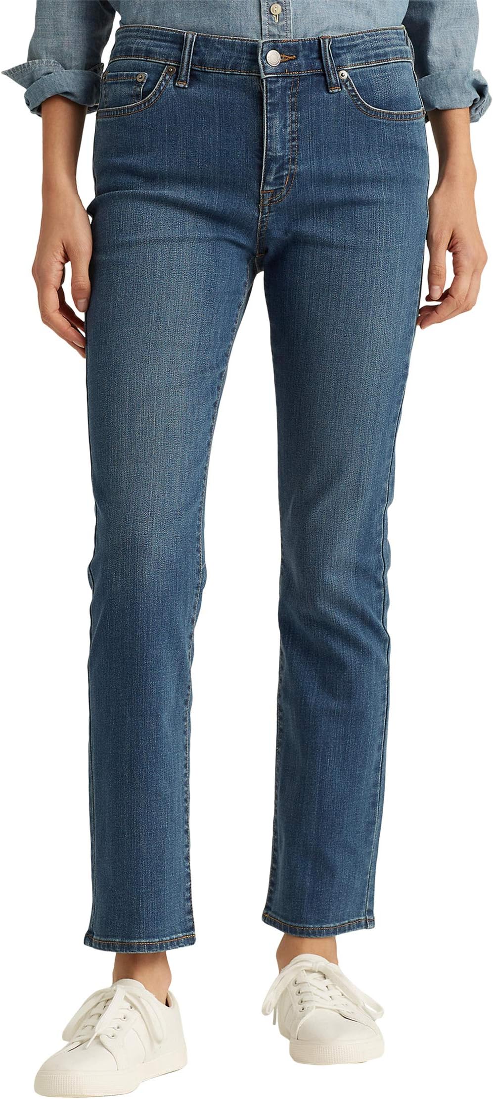 

Джинсы Premier Straight Jeans LAUREN Ralph Lauren, цвет Ocean Blue Wash