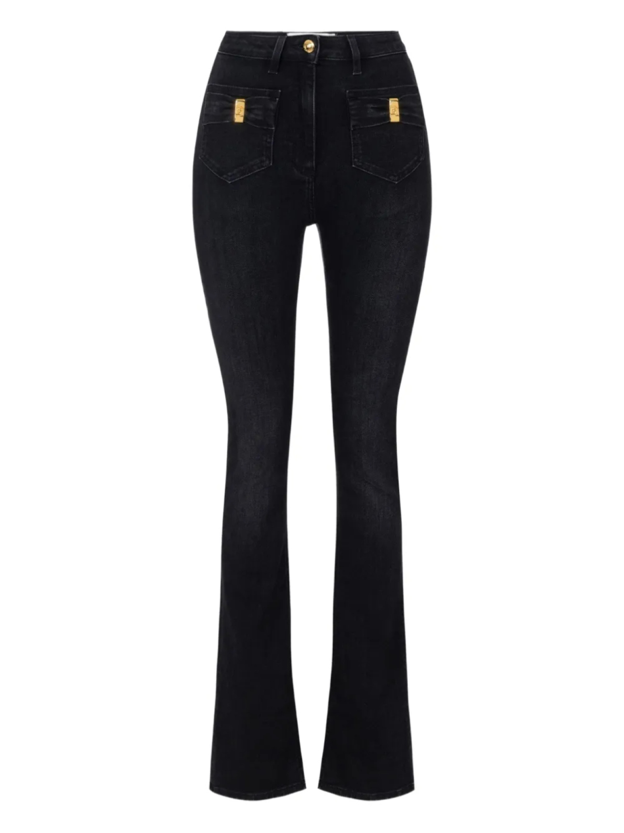 

Джинсы с логотипом Elisabetta Franchi, черный