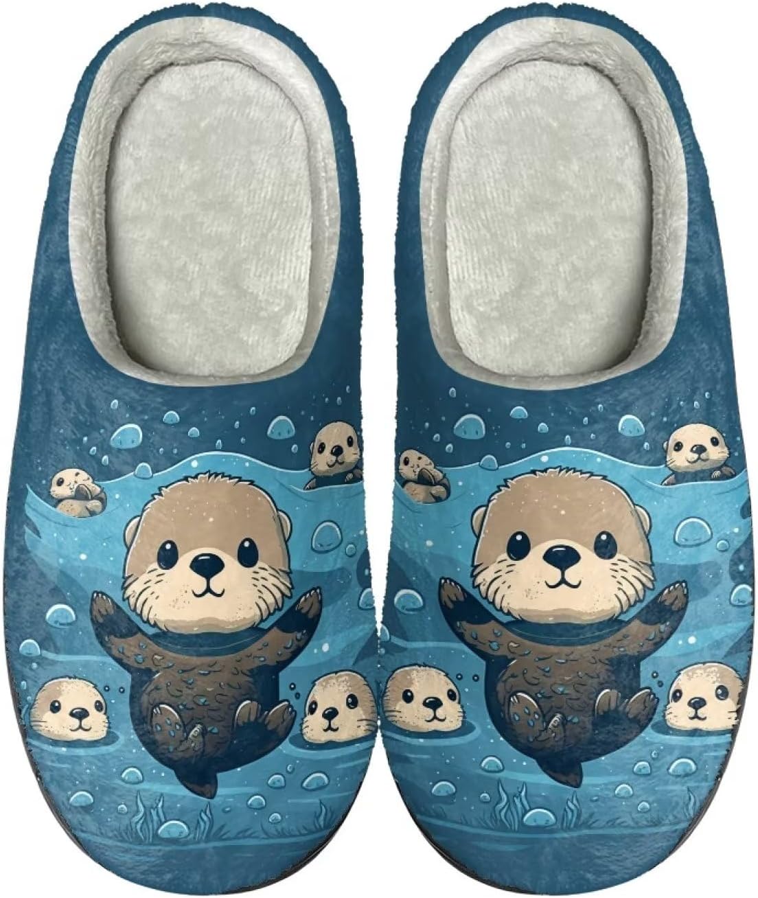 

Тапочки Flashideas для женщин и мужчин, ретро, мягкие, пушистые, для пары, повседневные, модные, Cute Otter