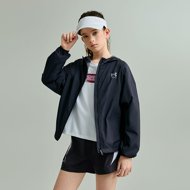 Детская летняя одежда с защитой от солнца для детей 3-7 лет Under Armour, черный — фото 4