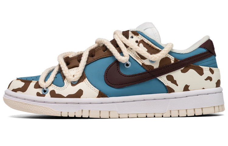 

Кроссовки для скейтбординга Dunk женские с низким верхом коричневые/синие Nike, Синий, Кроссовки для скейтбординга Dunk женские с низким верхом коричневые/синие Nike