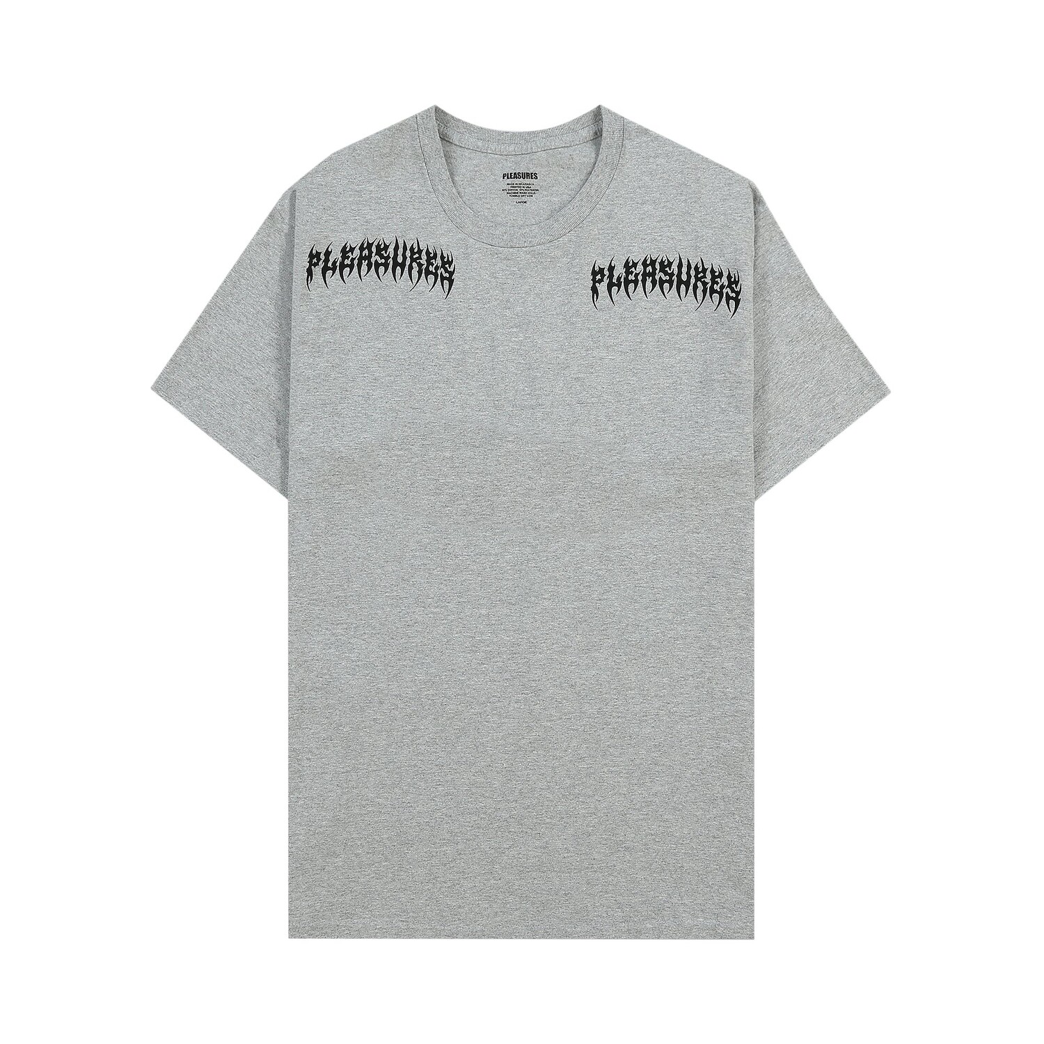 

Рваная футболка Pleasures Heather Grey