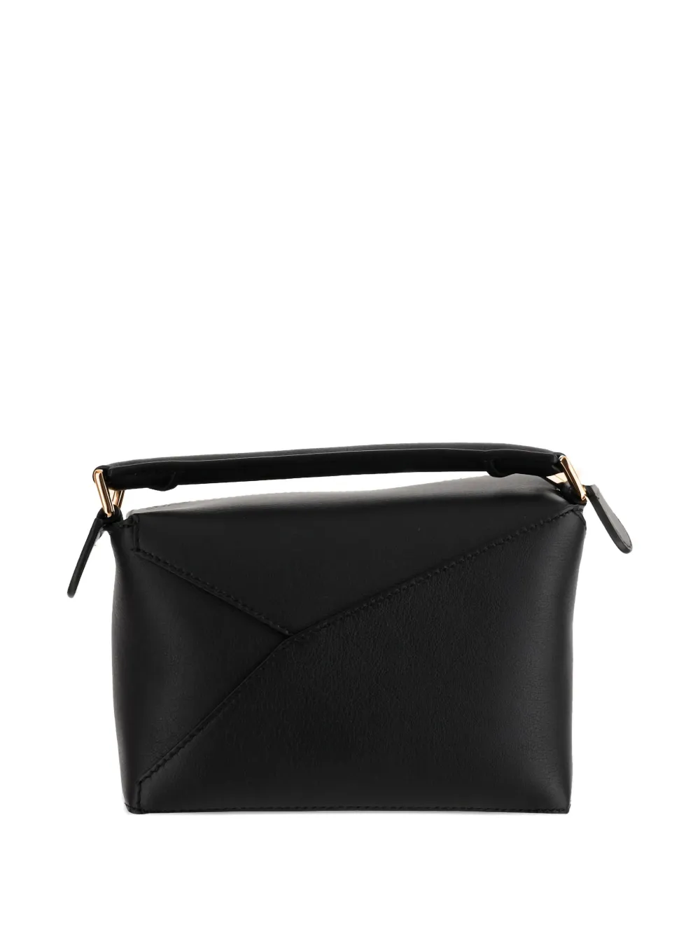 Сумка Mini Puzzle Edge из телячьей кожи с верхней ручкой LOEWE, черный — фото 3