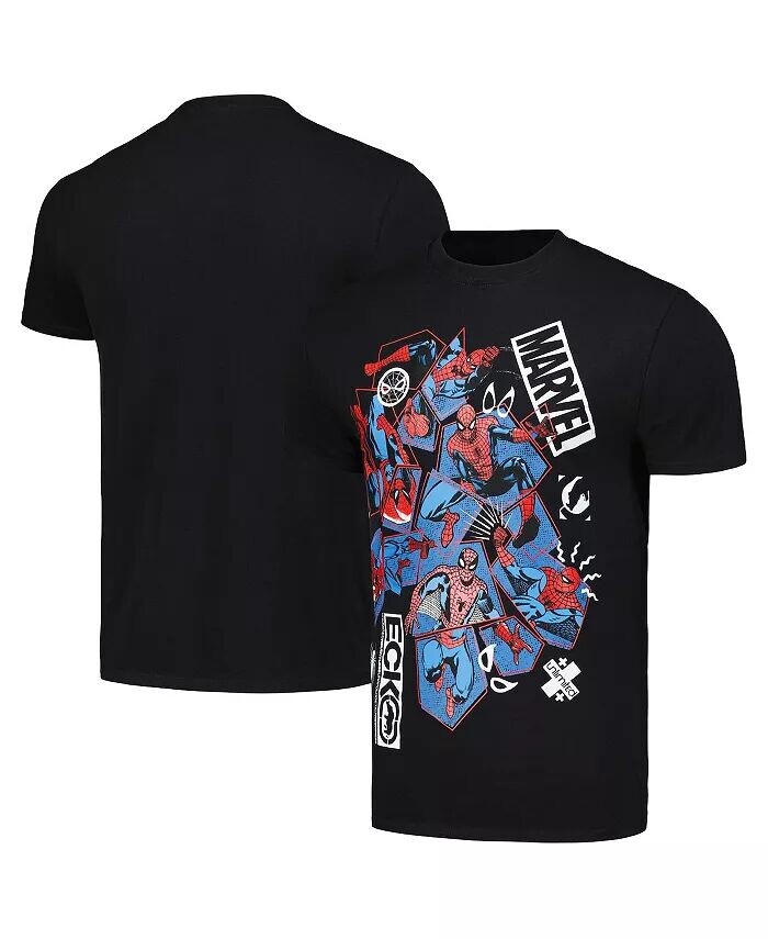

Футболка унисекс Ecko Unlimited Heather Grey с принтом Человека-паука в стиле скрэппинг Ecko Unltd, черный
