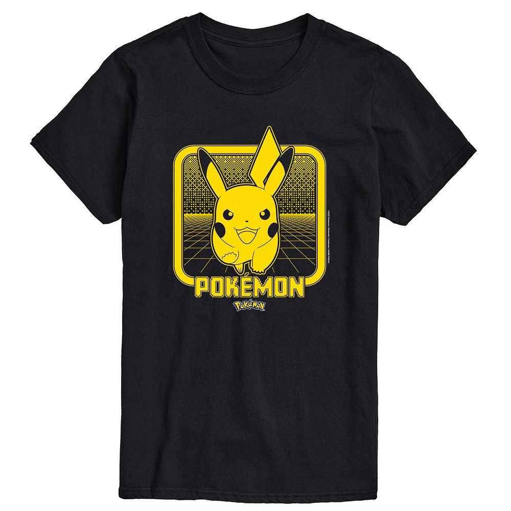 

Мужская футболка Pokemon Pika Retro Gamer Tee Licensed Character, черный