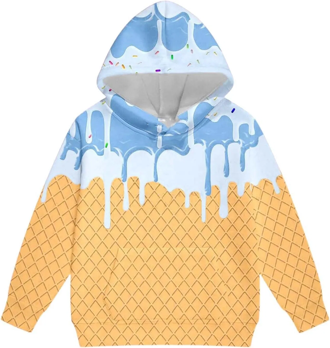 Детский спортивный костюм Ice Cream Drip, бренд Generic, цвет 11-blue — фото 4