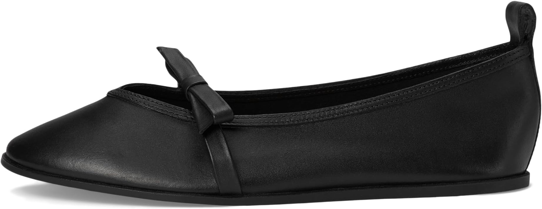 Балетки Free People Mania Bow Flats, цвет Black Leather — фото 4