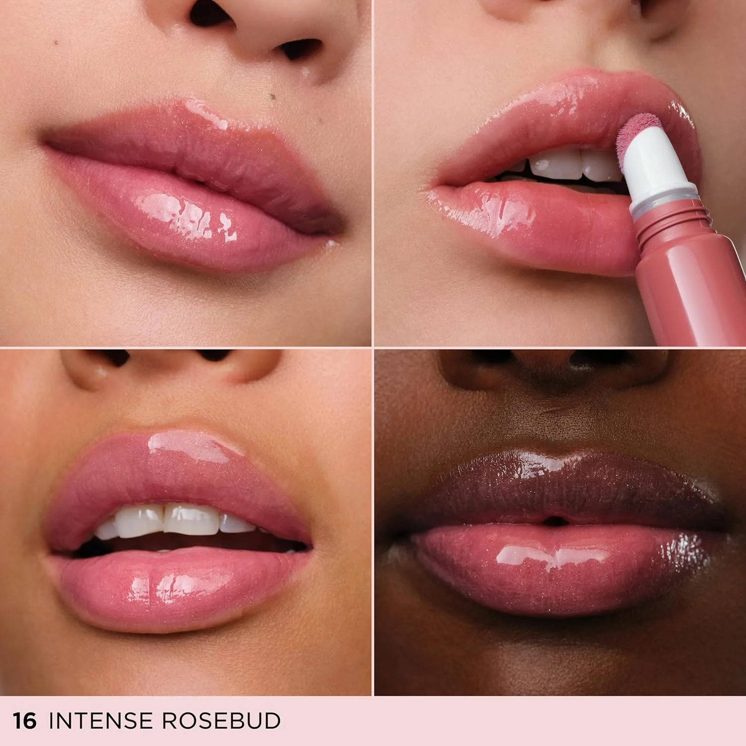Блеск для губ Clarins Lip Perfector | Увлажняющий и придающий объем губам пептидный блеск | Мгновенный блеск с полупрозрачным мерцающим финишем | Нелипкая текстура с ароматом ванили | 0,35 унции, 16 - Intense Rosebud — фото 2