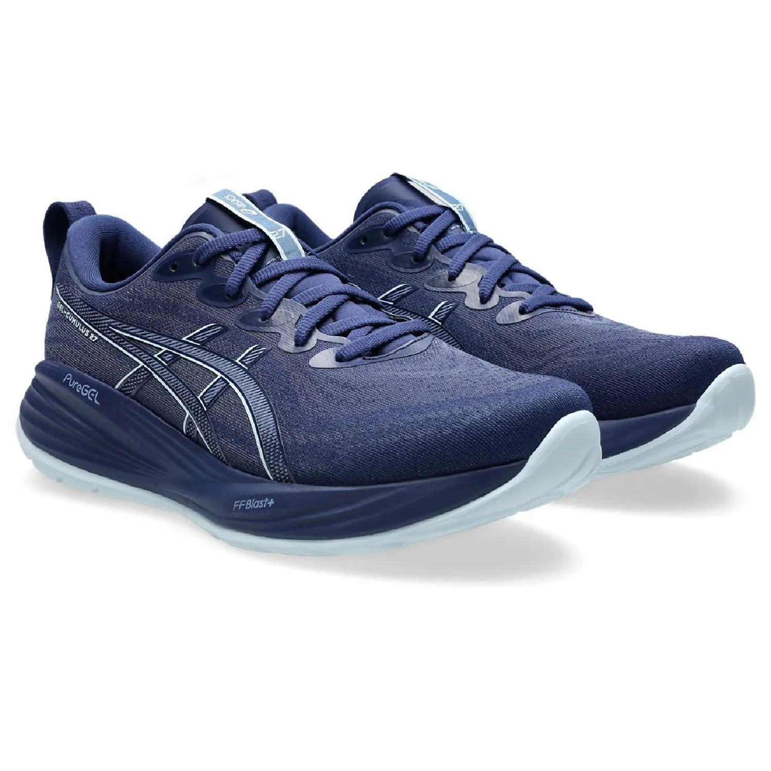 GEL-Cumulus 27 Дорожные Беговые Кроссовки ASICS, Indigo Blue/Cool Grey — фото 3