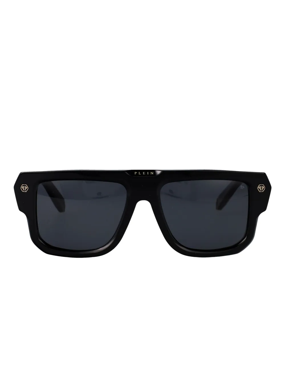 

Солнцезащитные очки в D-образной оправе Philipp Plein Eyewear, черный