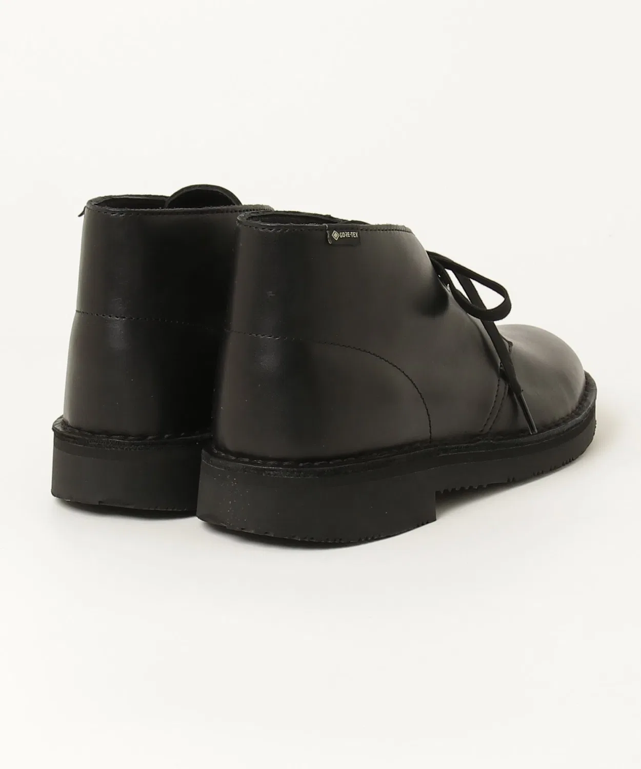 Ботинки Desert Boot GTX Clarks на шнурках чёрные — фото 2