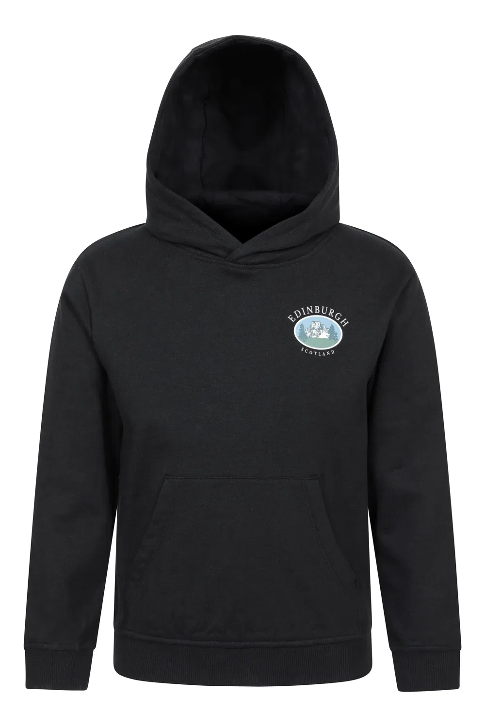 Худи детское Relaxed Fit Cotton Logo Mountain Warehouse, черный