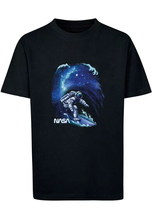 Футболка с принтом nasa для серфинга Mister Tee, Black