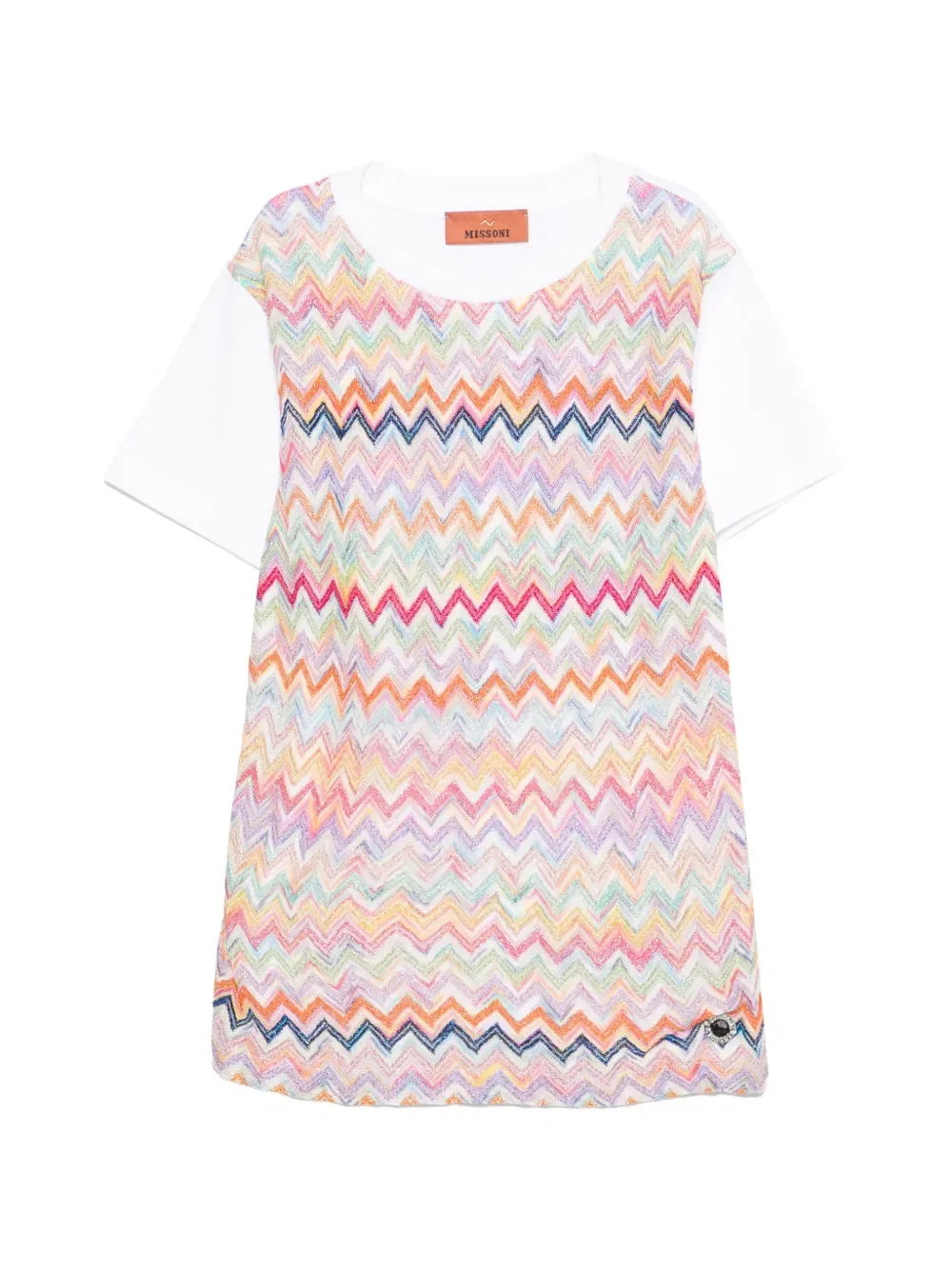 Футболка с узором Missoni Kids, белый