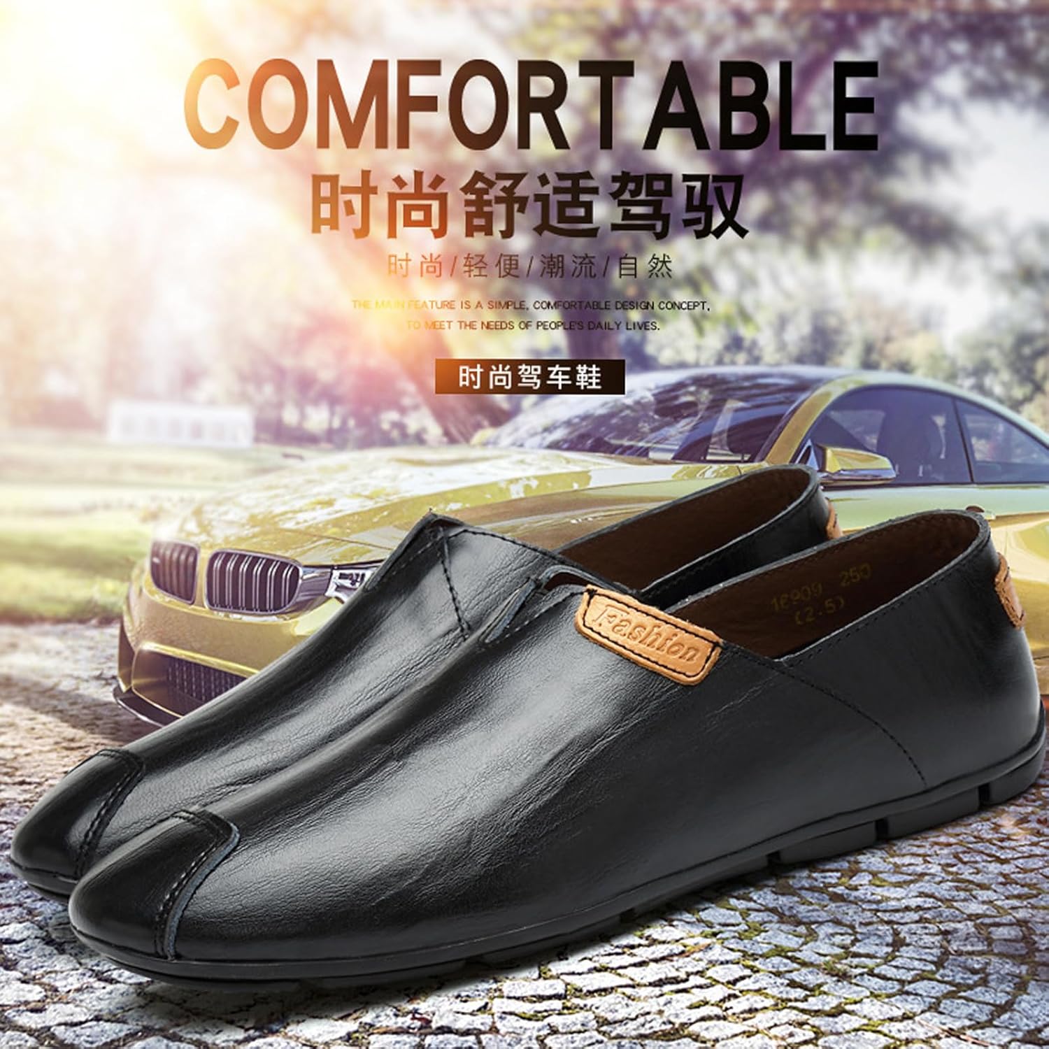 Мужские слипоны-пенни из настоящей кожи ручной работы, легкие, с нескользящей и мягкой подошвой, для вождения, работы и повседневной носки Zlnmld, белый — фото 2