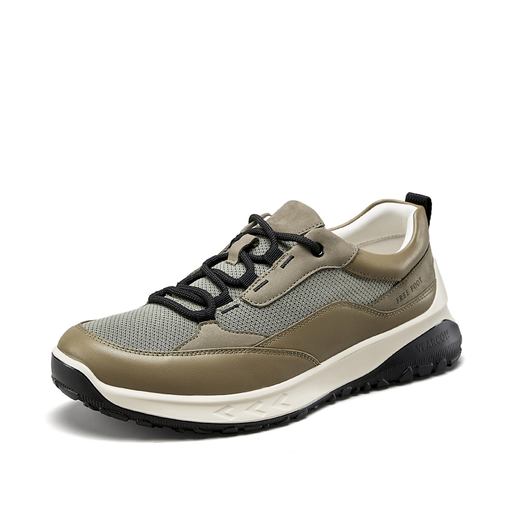 YEARCON Кроссовки Casual Easy Walk Collection мужские серо-бежевые, цвет Gray/Beige — фото 4