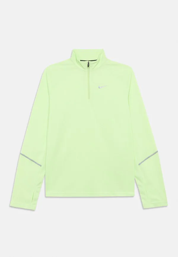 Унисекс футболка с длинными рукавами и молнией до середины груди miler Nike Performance, Liquid Lime