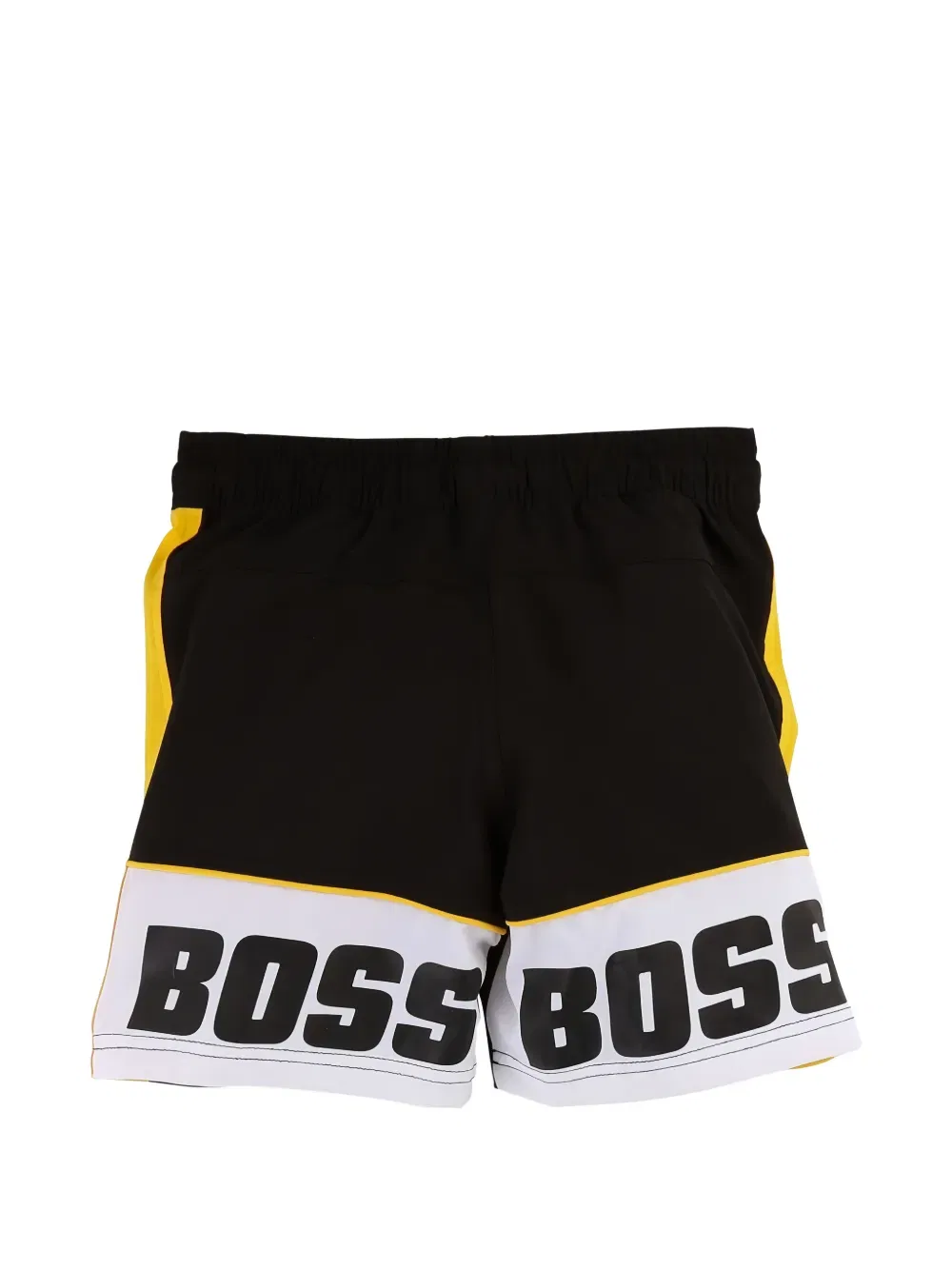 Шорты с вставками и логотипом Boss Kidswear, черный — фото 2