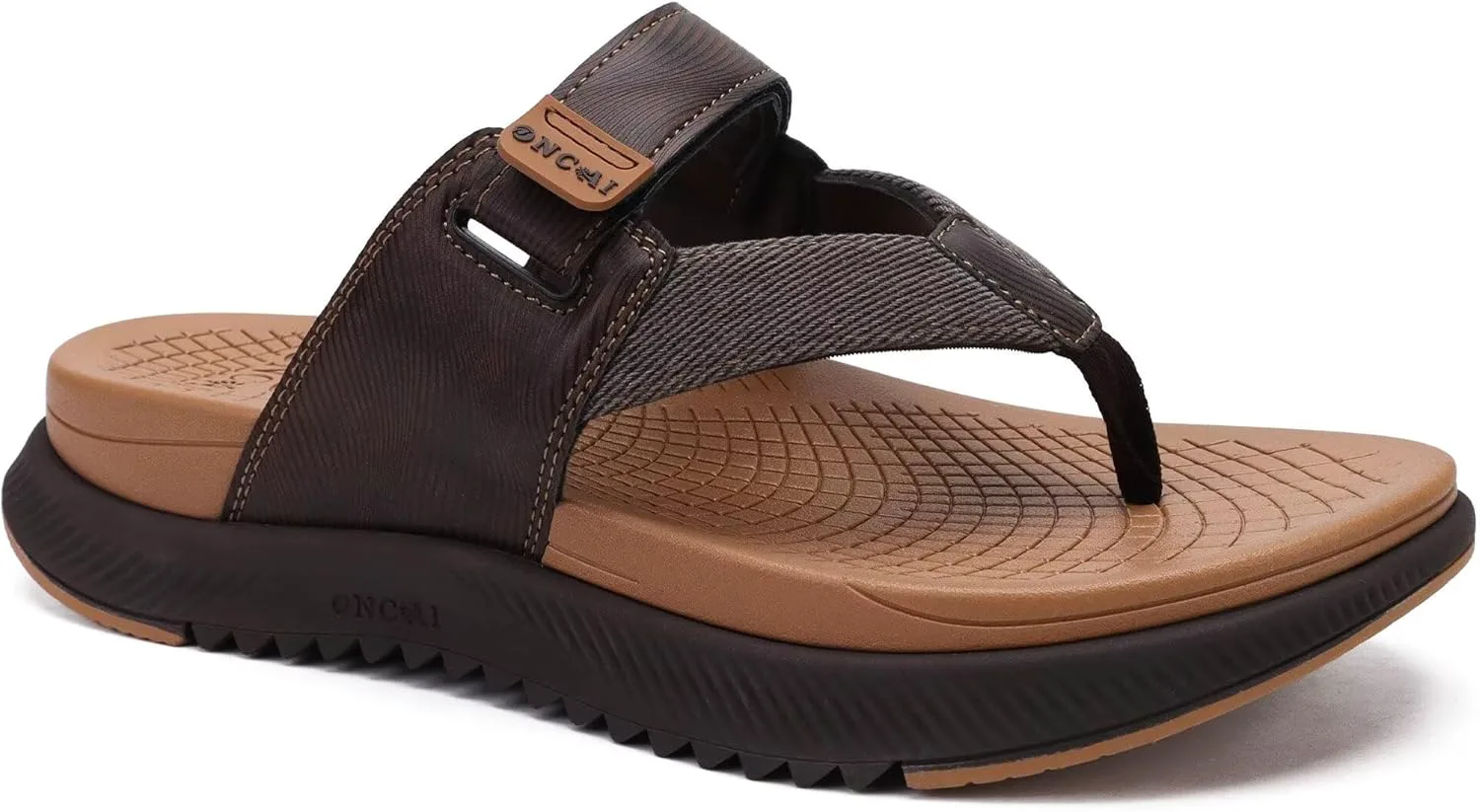 

Мужские ортопедические вьетнамки ONCAI, мужские прогулочные сандалии с поддержкой свода стопы, спортивные восстановительные сандалии для мужчин, размер 7-14, хаки/коричневый