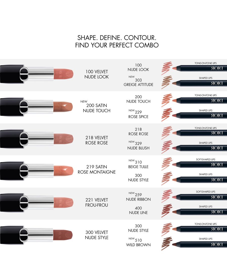 Карандаш для контурирования губ Rouge Contour Lip Liner Pencil DIOR, цвет 300 nude style - a bold taupe nude — фото 4