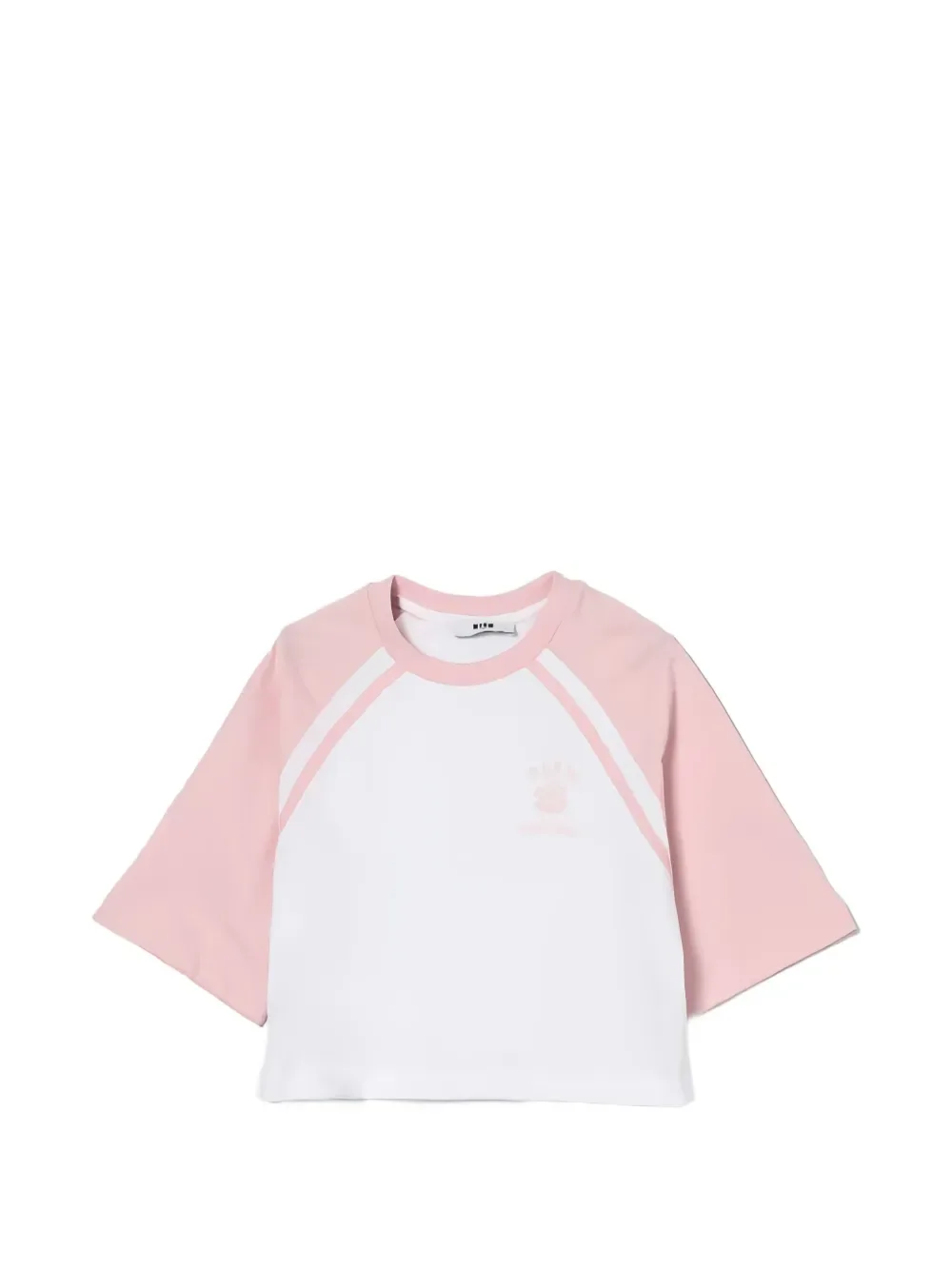 Футболка с рукавами-реглан MSGM Kids, белый