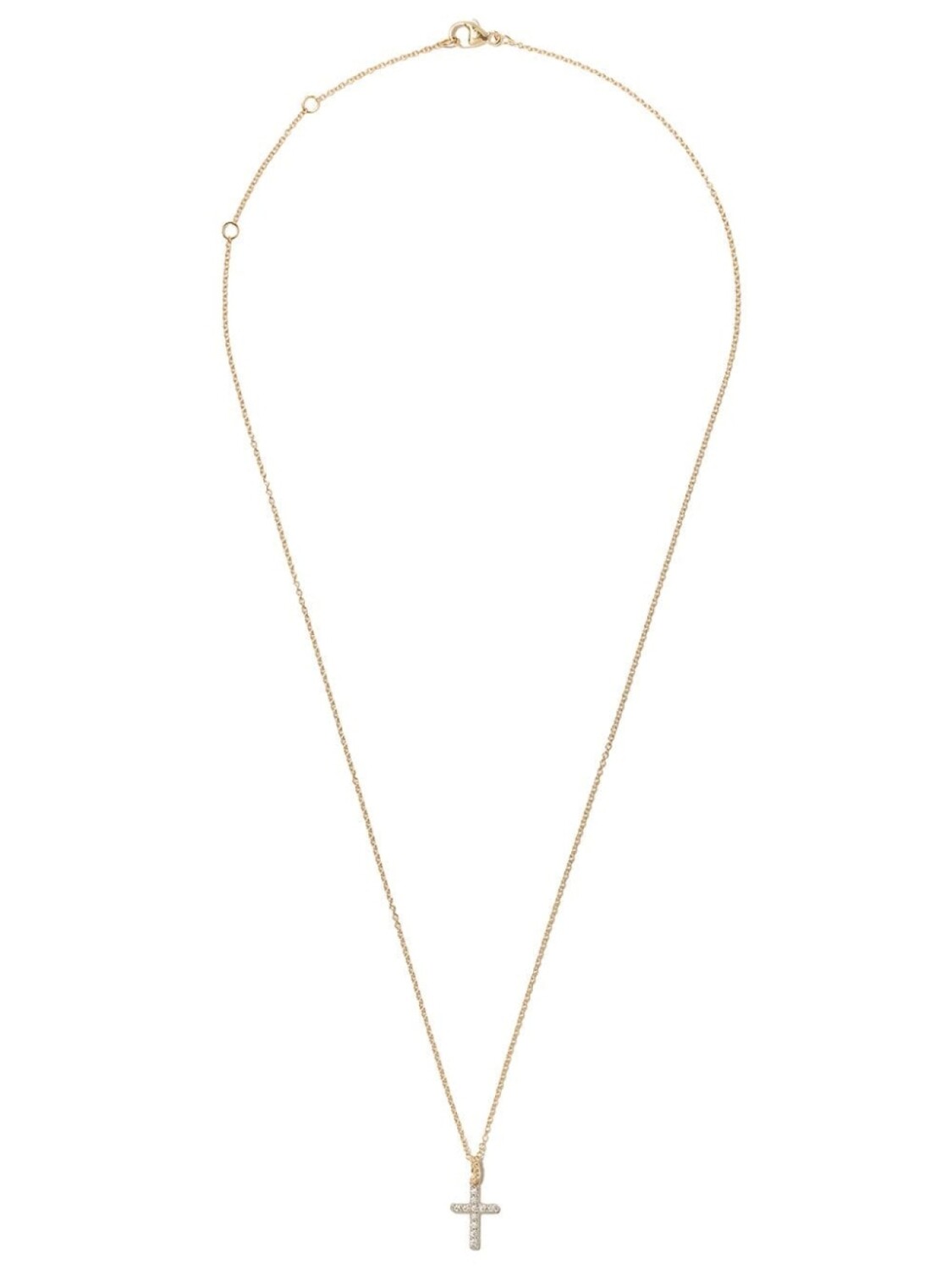 

Колье Cable Collectibles Cross из желтого золота с бриллиантами David Yurman, золотой
